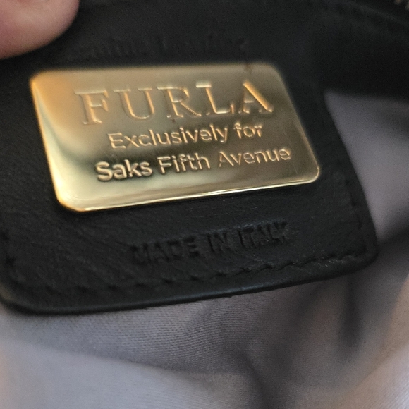 Furla For Saks Bluegreen Tote Bag Sleek Design Spacious. A-6. - Picture 2 of 4